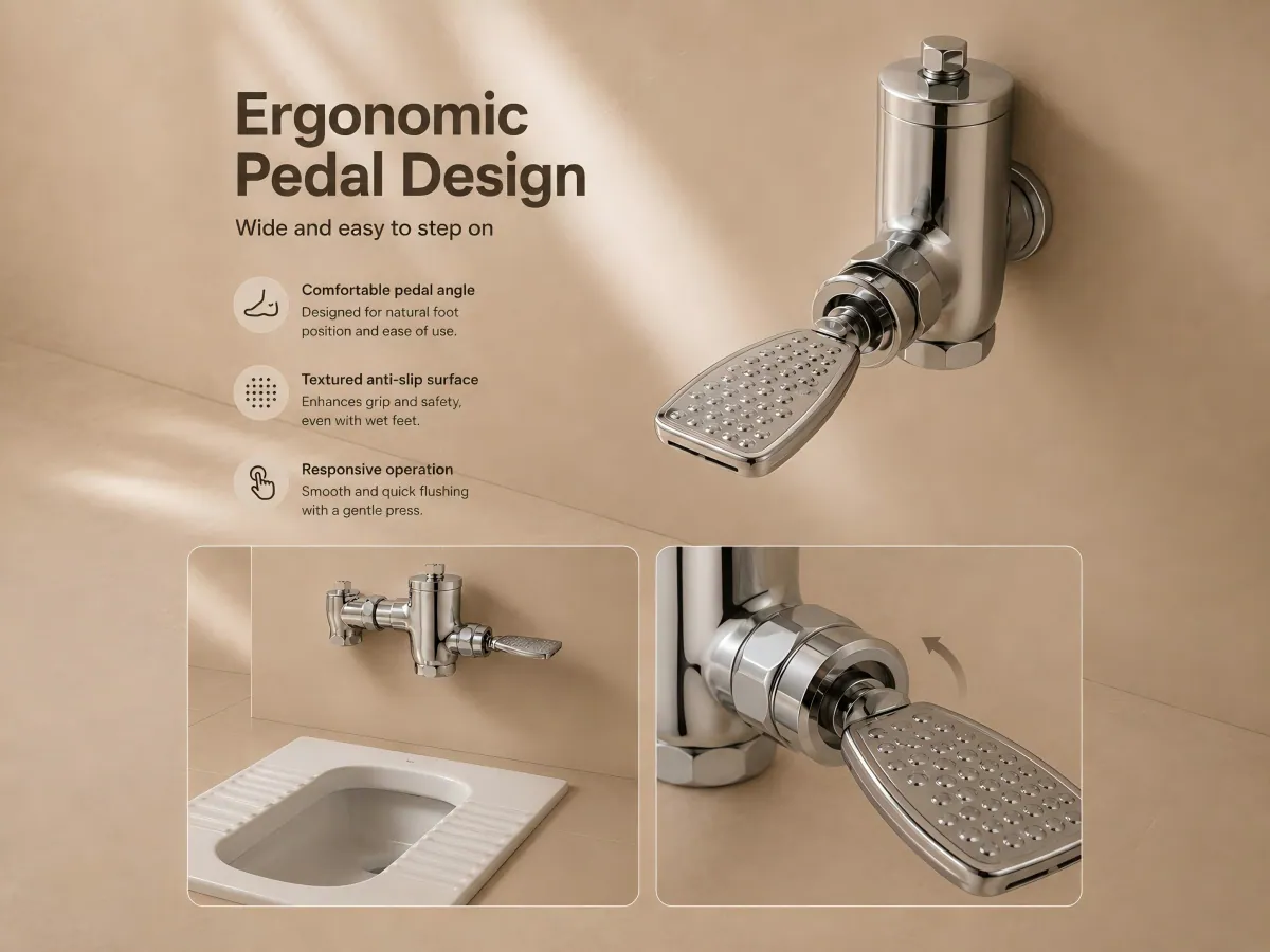 Toilet Flush Valve simple sanitary layout