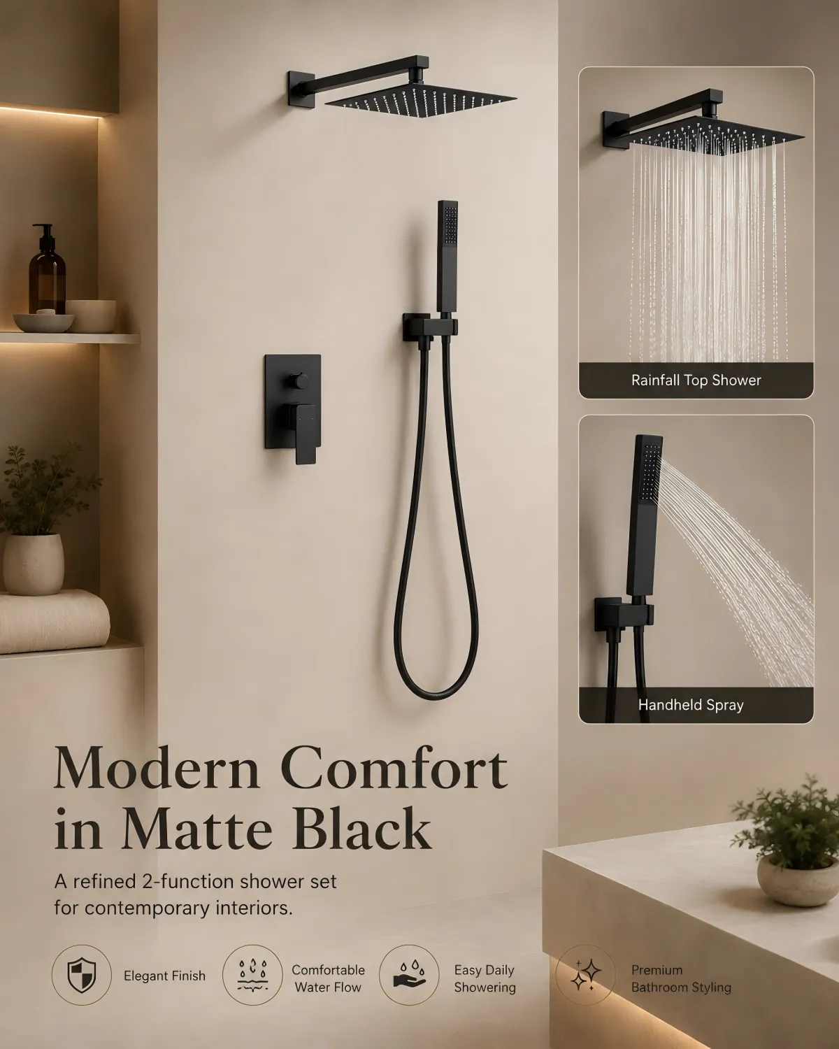 Two Function Concealed Shower Set product detail 5