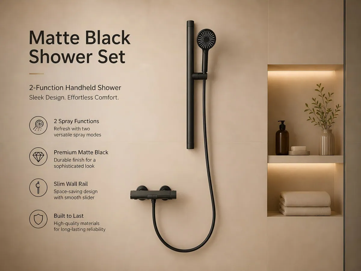 Two-function Shelf Shower Set dual practical spray modes