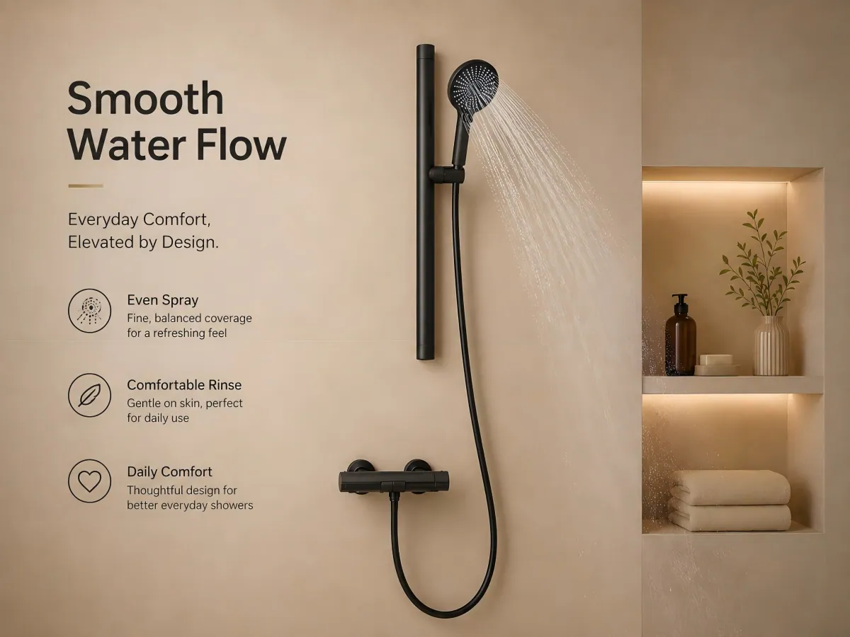 Two-function Shelf Shower Set easy diy installation