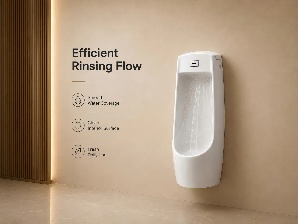 Wall-Hung Sensor Urinal wall-hung installation