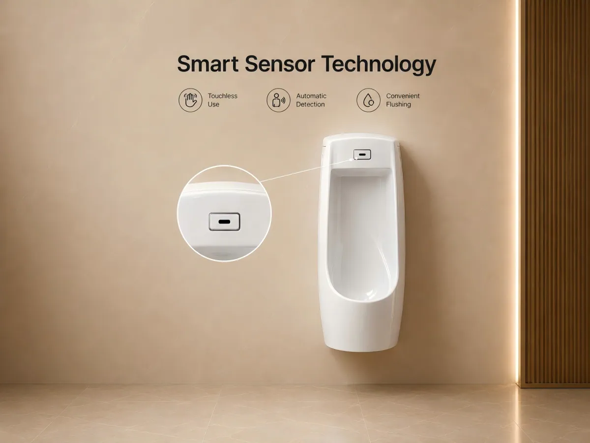 Wall-Hung Sensor Urinal ceramic fixture body