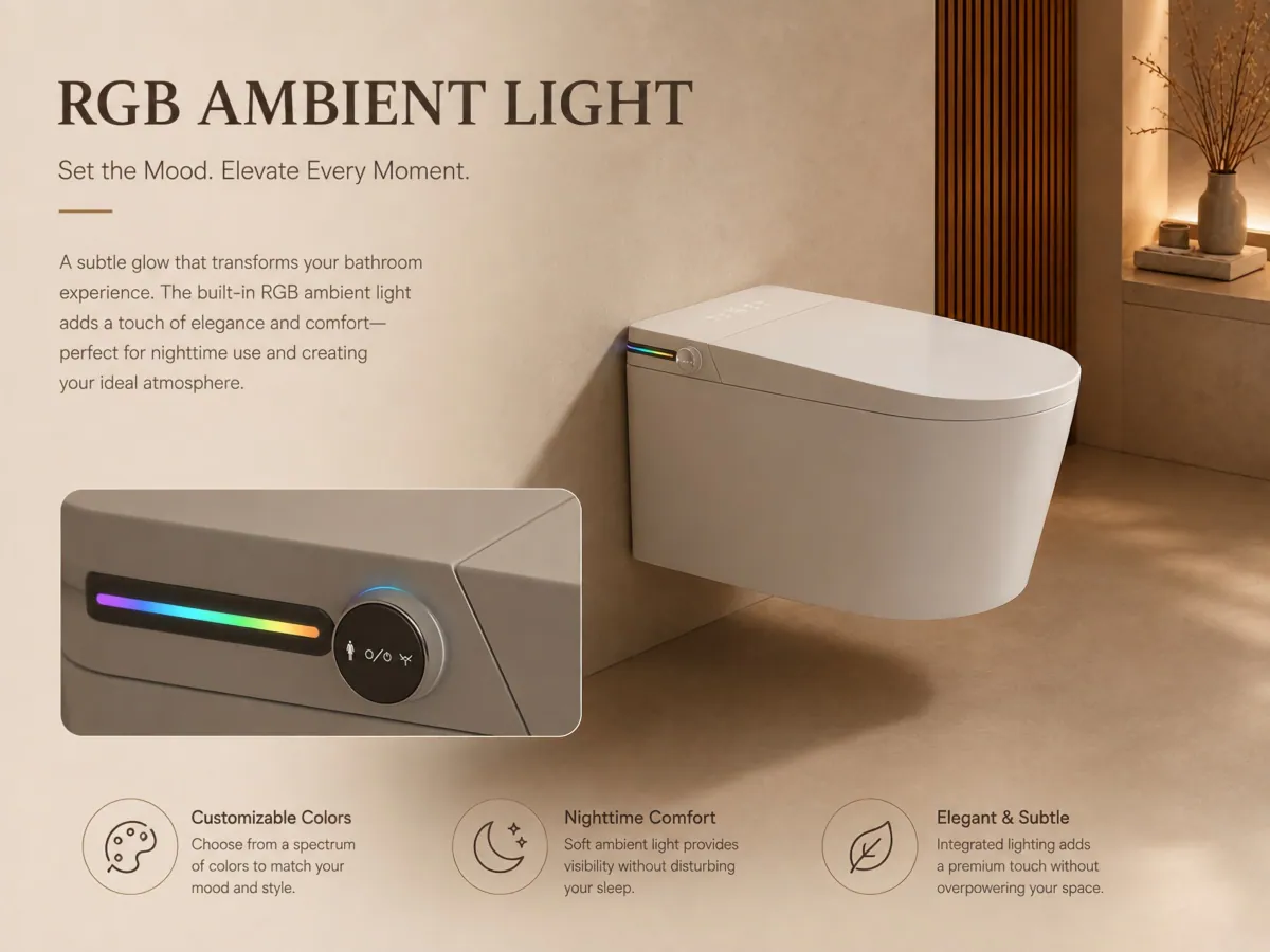 Wall-Mounted Instant-Heating Smart Toilet product detail 5