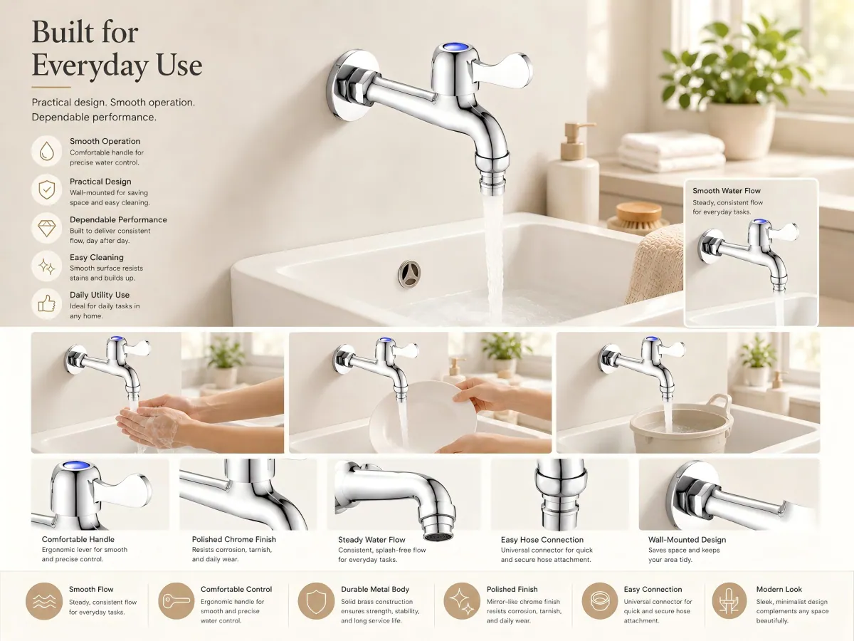 Washing Machine Extended Quick-Open Faucet extended washing-machine outlet