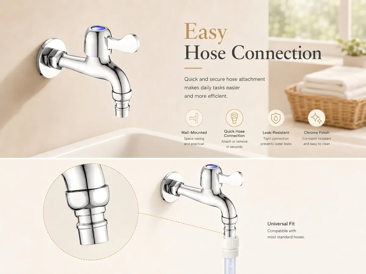 Washing Machine Extended Quick-Open Faucet purpose-shaped hose connector