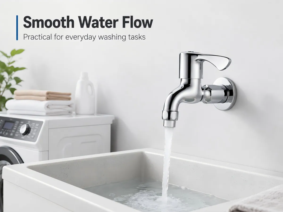 Washing Machine Short Quick-Open Faucet mirror chrome electroplated surface